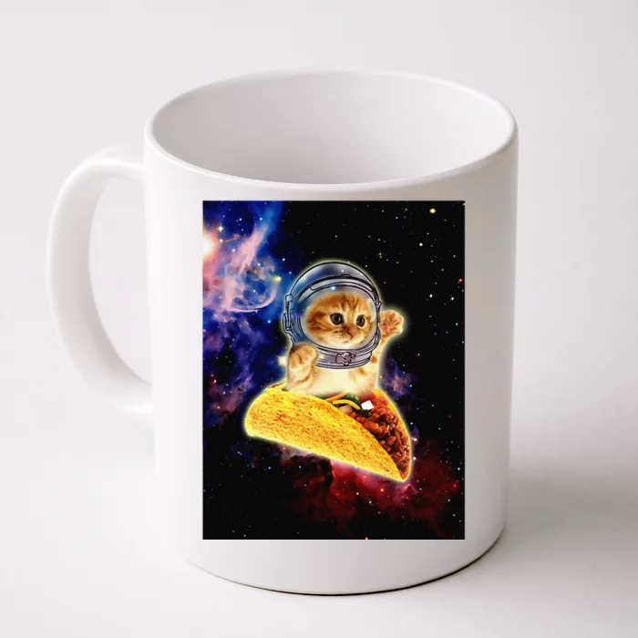 Crazy Space Taco Cat Funny V2 Front & Back Coffee Mug