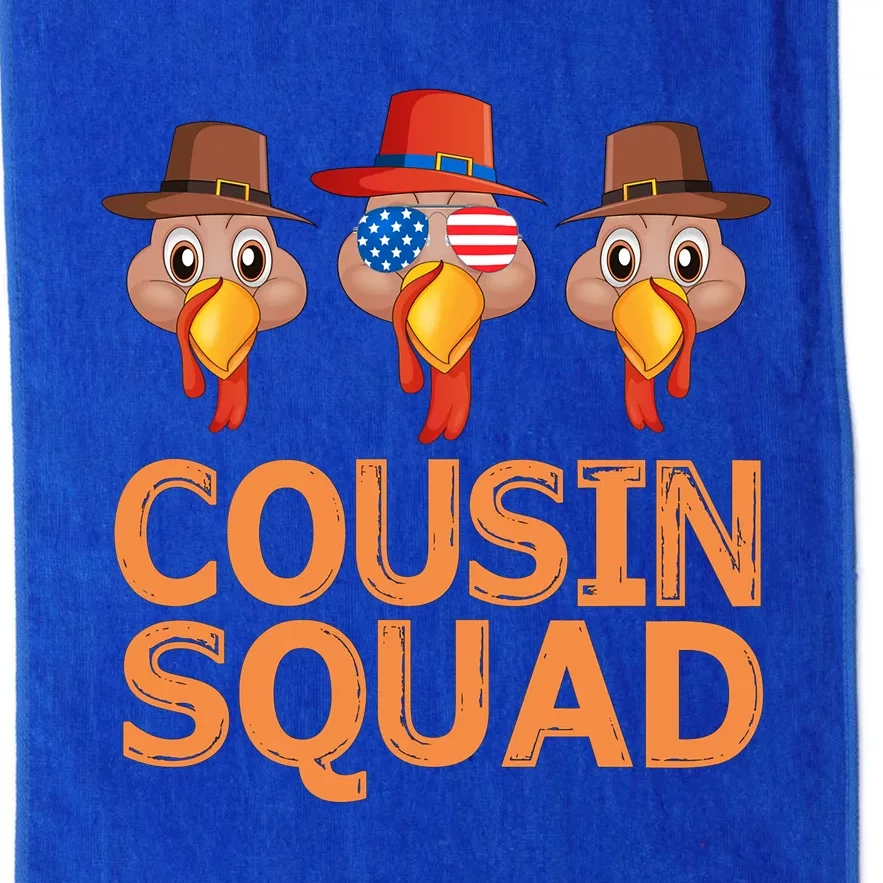 Cousin Squad Thanksgiving Cousin Crew Thanksgiving Turkey Funny Gift Platinum Collection Golf Towel