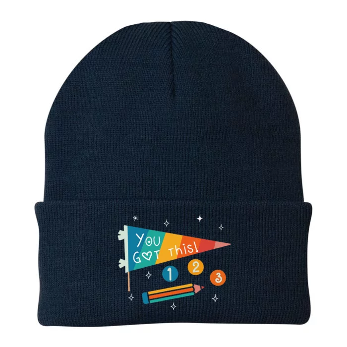 Cute State Testing Day Motivational Teacher You Got This Knit Cap Winter Beanie