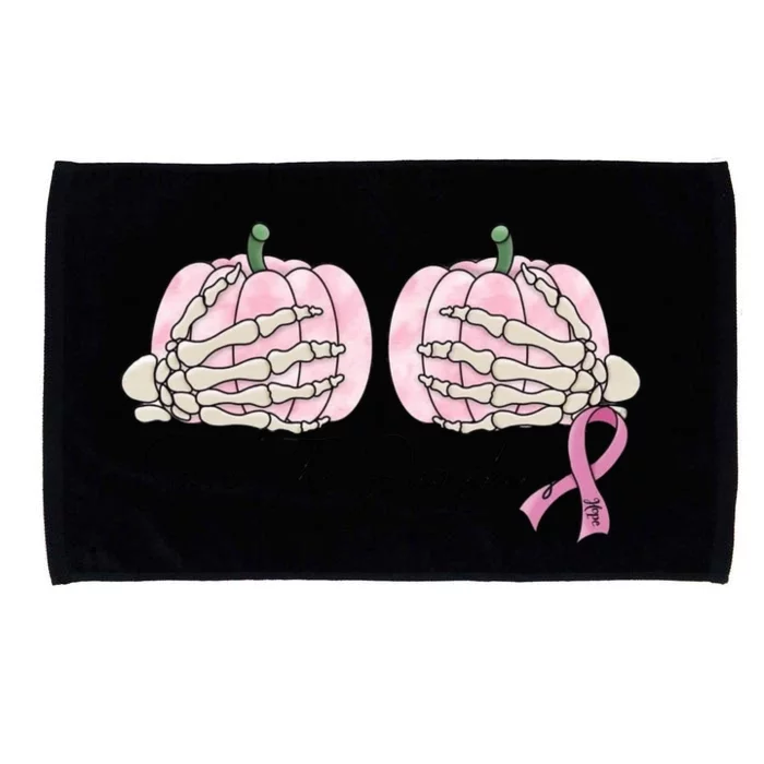 Cool Save The Pumpkins Breast Cancer Microfiber Hand Towel