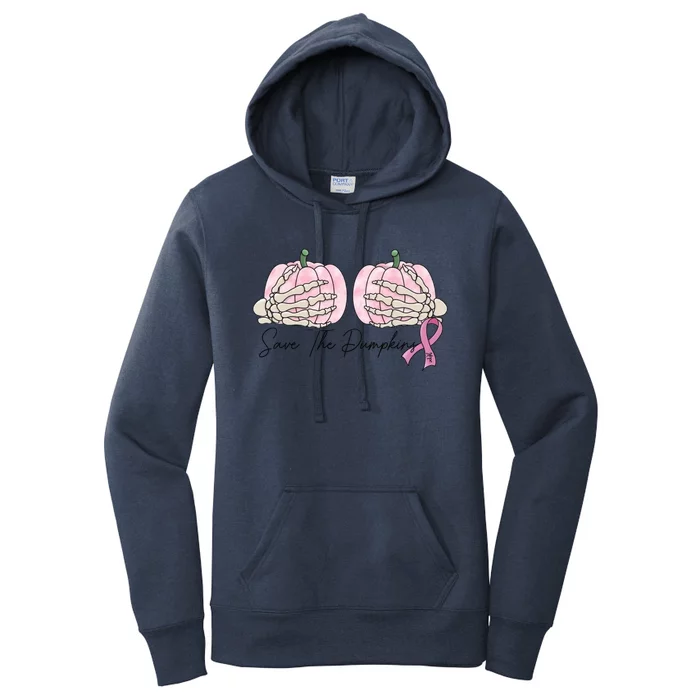 Cool Save The Pumpkins Breast Cancer Women's Pullover Hoodie