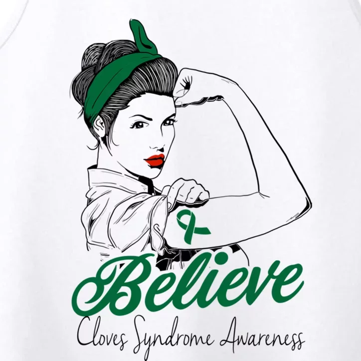 Cloves Syndrome Unbreakable Green Ribbon Superhero Gift Performance Tank