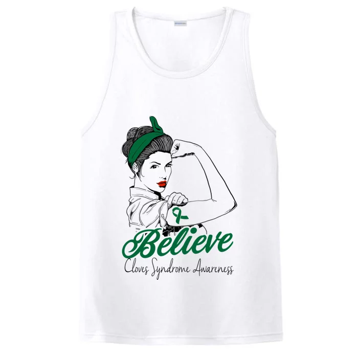 Cloves Syndrome Unbreakable Green Ribbon Superhero Gift Performance Tank