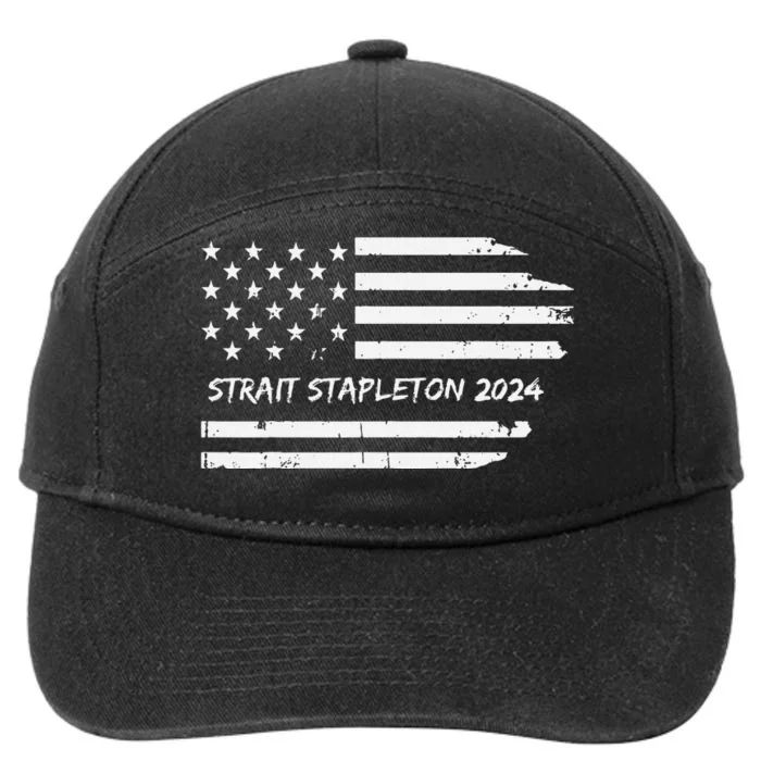 Country Stars Unite American Flag Patriotic Concert 7-Panel Snapback Hat