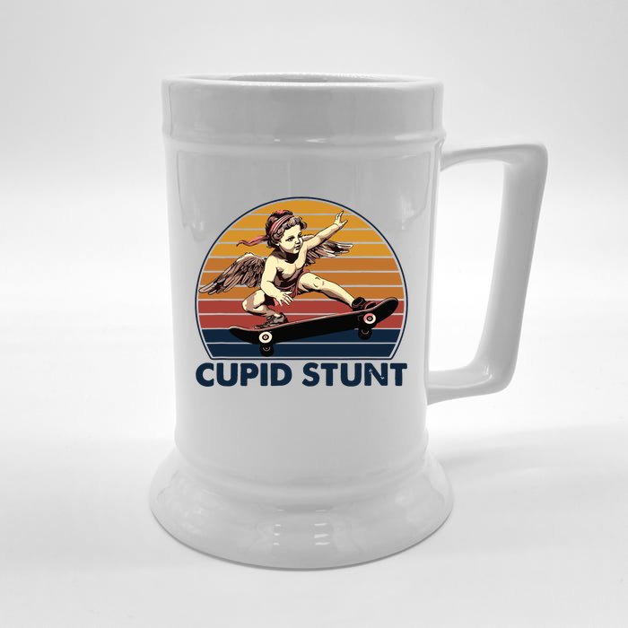 Cupid Stunt Unhinged Cringe Inappropriate Embarrassing Front & Back Beer Stein