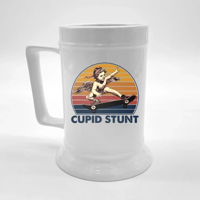 Cupid Stunt Unhinged Cringe Inappropriate Embarrassing Front & Back Beer Stein