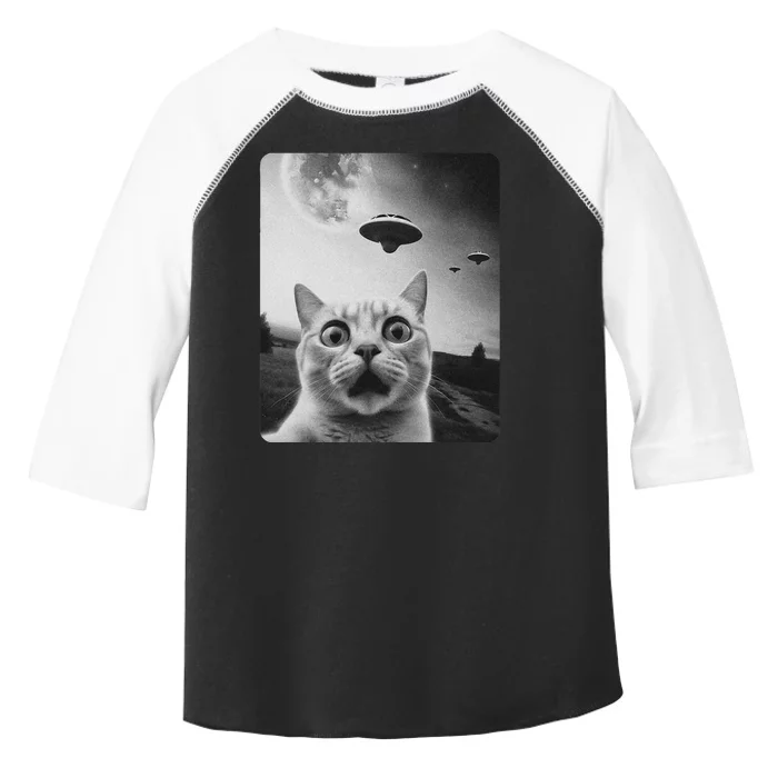 Cat Selfie Ufo Toddler Fine Jersey T-Shirt