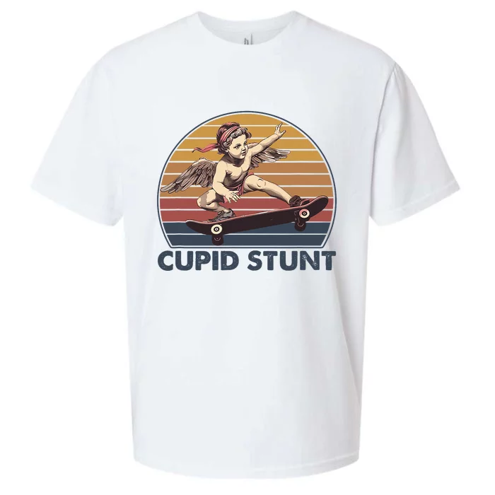 Cupid Stunt Unhinged Cringe Funny Inappropriate Embarrassing Sueded Cloud Jersey T-Shirt