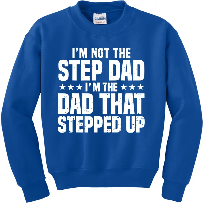 Cool Step Up Dad Father Worlds Best Stepdad Ever Gift Kids Sweatshirt