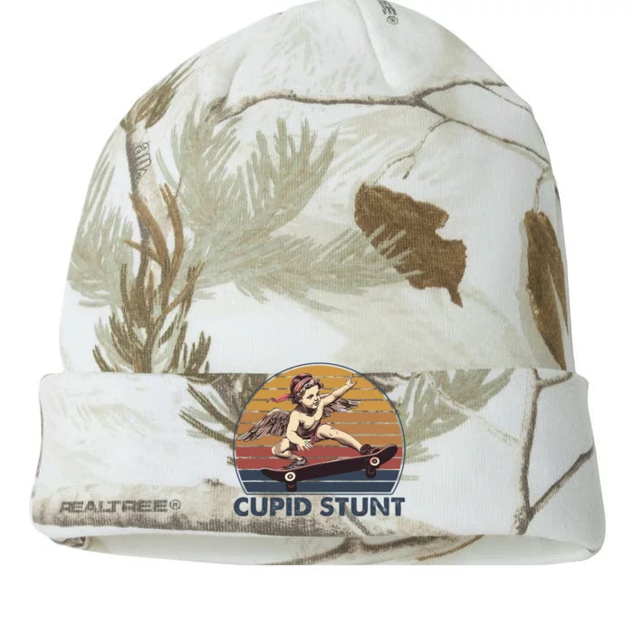 Cupid Stunt Unhinged Cringe Funny Inappropriate Embarrassing Kati - 12in Camo Beanie