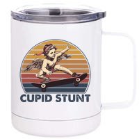 Cupid Stunt Unhinged Cringe Funny Inappropriate Embarrassing 12 oz Stainless Steel Tumbler Cup