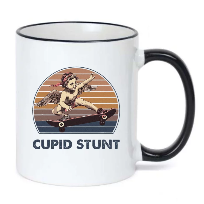 Cupid Stunt Unhinged Cringe Funny Inappropriate Embarrassing Gift Black Color Changing Mug