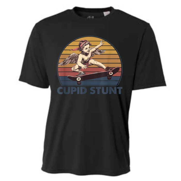 Cupid Stunt Unhinged Cringe Funny Inappropriate Cooling Performance Crew T-Shirt