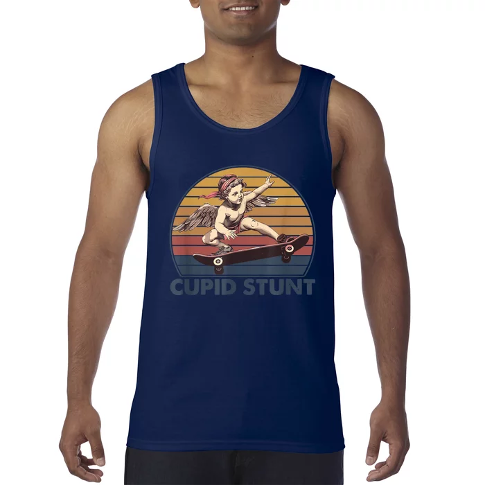 Cupid Stunt Unhinged Cringe Funny Inappropriate Tank Top