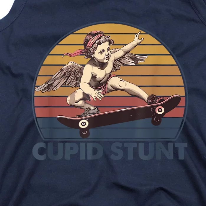 Cupid Stunt Unhinged Cringe Funny Inappropriate Tank Top