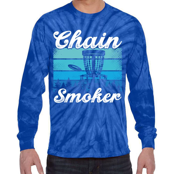 Chain Smoker Ultimate Frisbee Gift Tie-Dye Long Sleeve Shirt