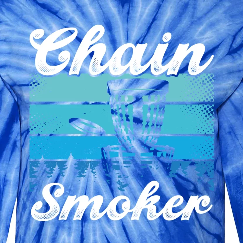 Chain Smoker Ultimate Frisbee Gift Tie-Dye Long Sleeve Shirt