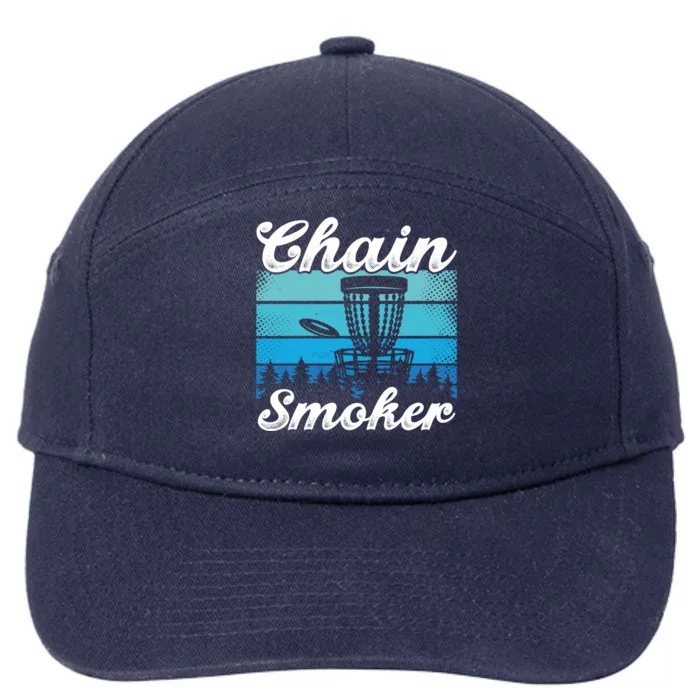 Chain Smoker Ultimate Frisbee Gift 7-Panel Snapback Hat