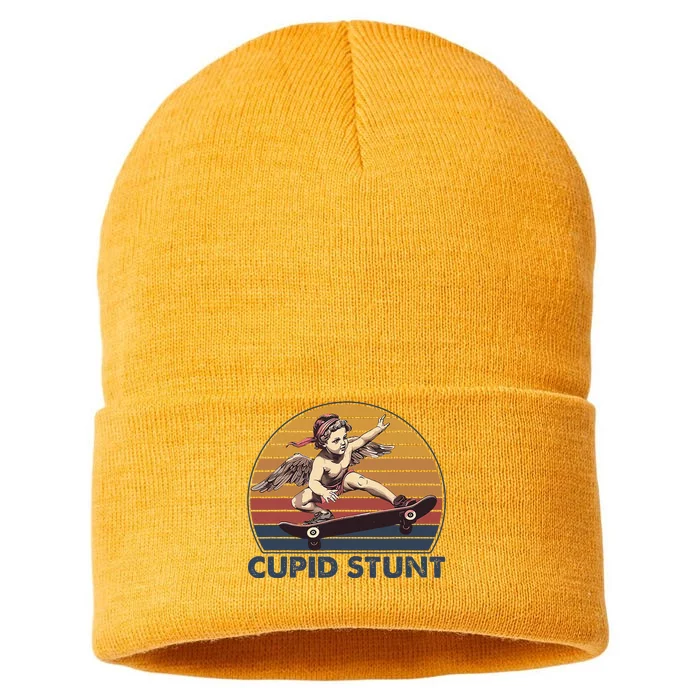 Cupid Stunt Unhinged Cringe Funny Inappropriate Embarrassing Sustainable Knit Beanie