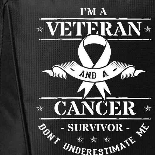 Cancer Survivor Veteran Chemotherapy Warrior City Backpack