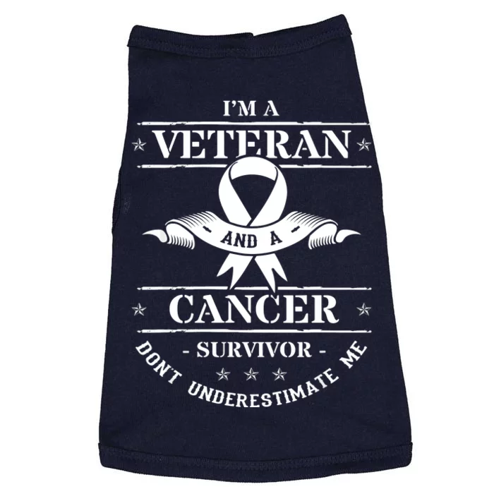 Cancer Survivor Veteran Chemotherapy Warrior Doggie Tank