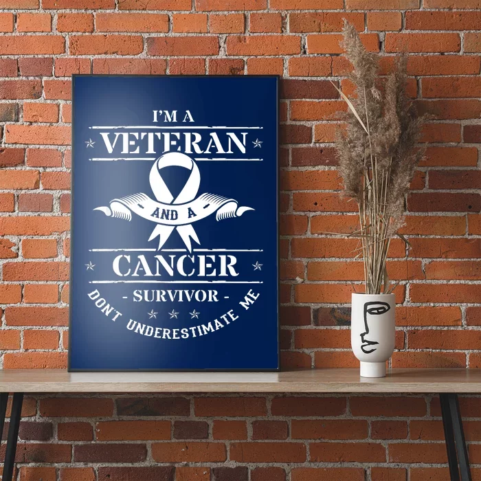 Cancer Survivor Veteran Chemotherapy Warrior Poster