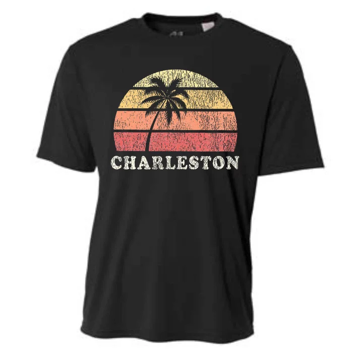 Charleston Sc Vintage 70s Retro Throwback Design Cooling Performance Crew T-Shirt