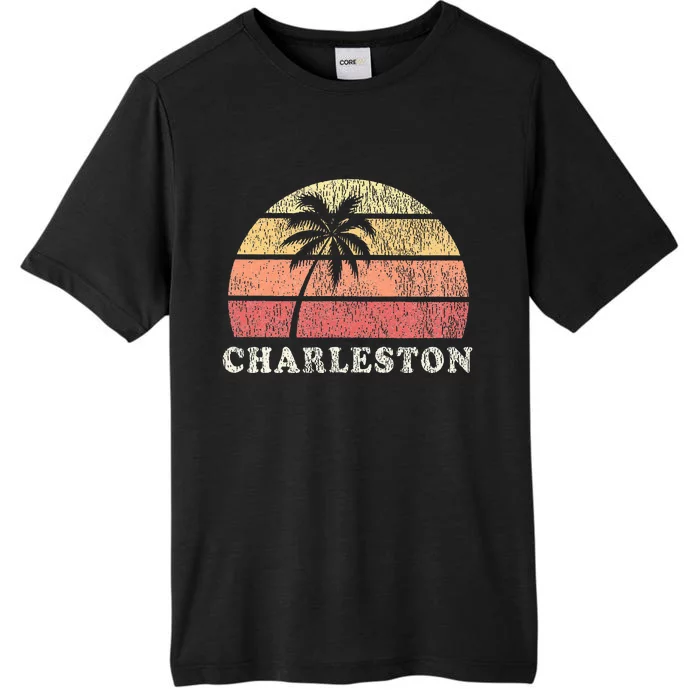 Charleston Sc Vintage 70s Retro Throwback Design ChromaSoft Performance T-Shirt