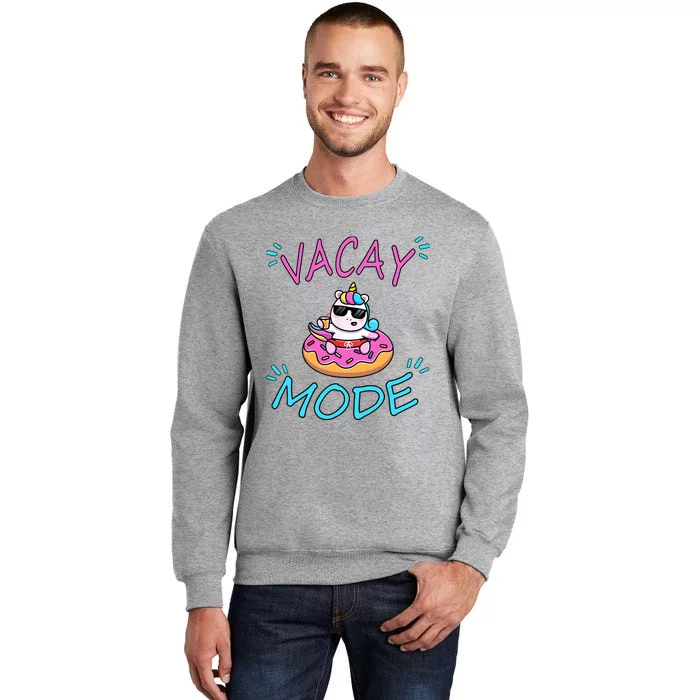 Cute Summer Vacay Mode Beach Mode Unicorn Cruise Sweatshirt