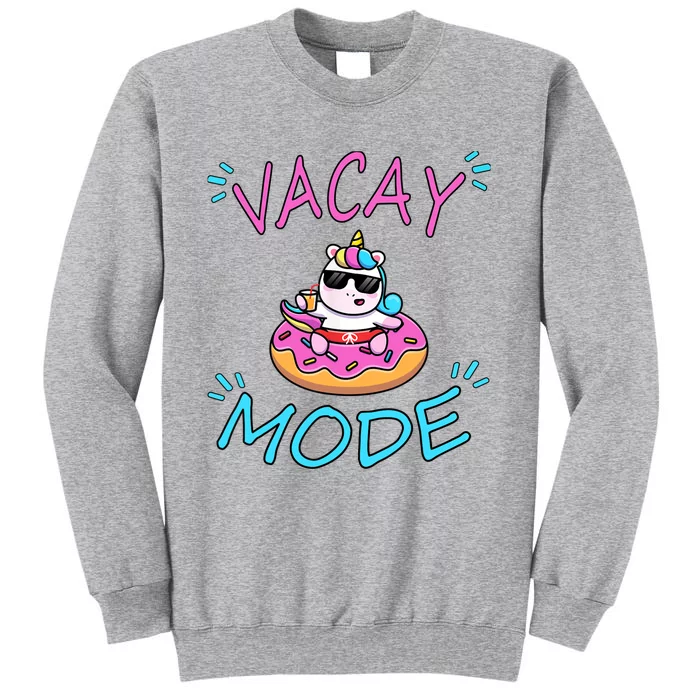 Cute Summer Vacay Mode Beach Mode Unicorn Cruise Sweatshirt