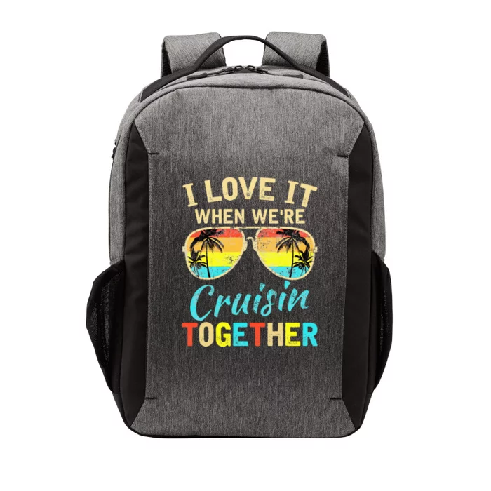 Cruise Ship Vacation Friends Buddies Couples Girl I Love It Vector Backpack