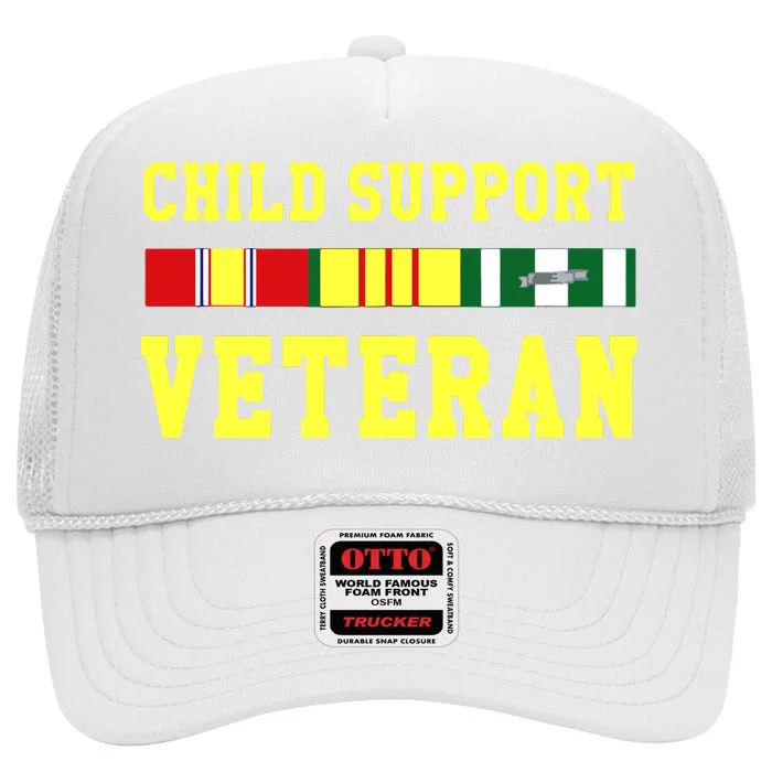 Child Support Veteran High Crown Mesh Trucker Hat