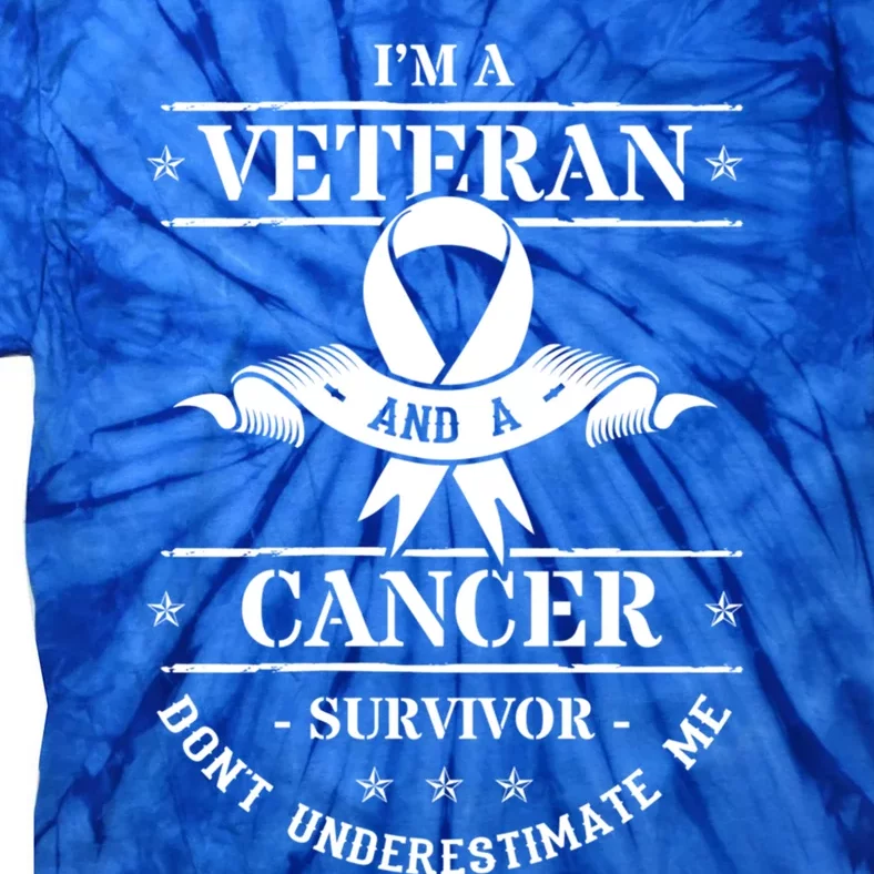 Cancer Survivor Veteran Chemotherapy Warrior Gift Tie-Dye T-Shirt