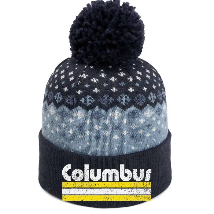 Columbus Soccer Vintage City The Baniff Cuffed Pom Beanie