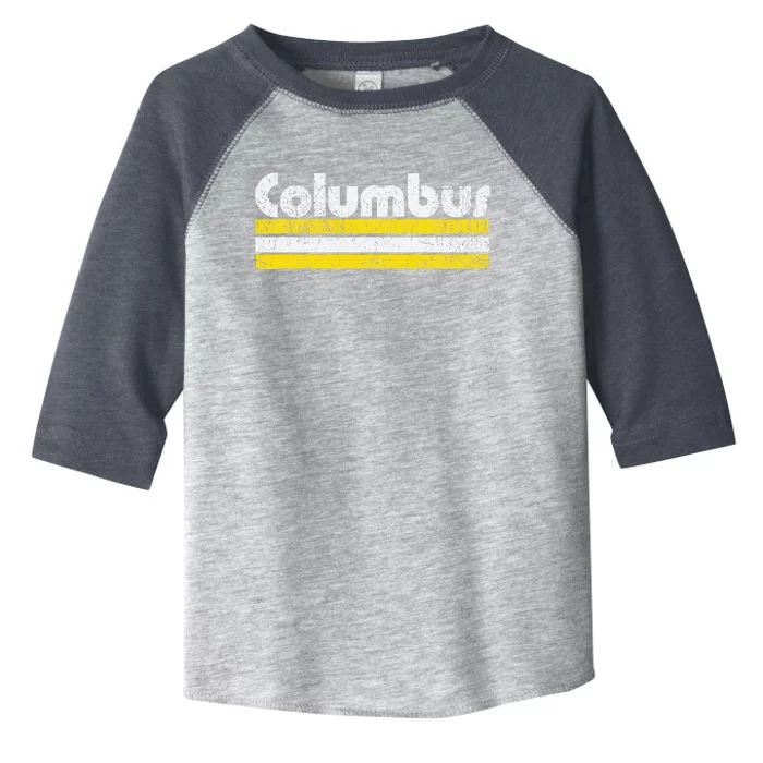 Columbus Soccer Vintage City Toddler Fine Jersey T-Shirt