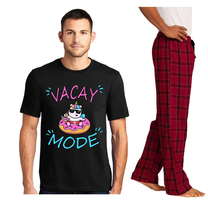 Cute Summer Vacay Mode Beach Mode Unicorn Cruise Pajama Set