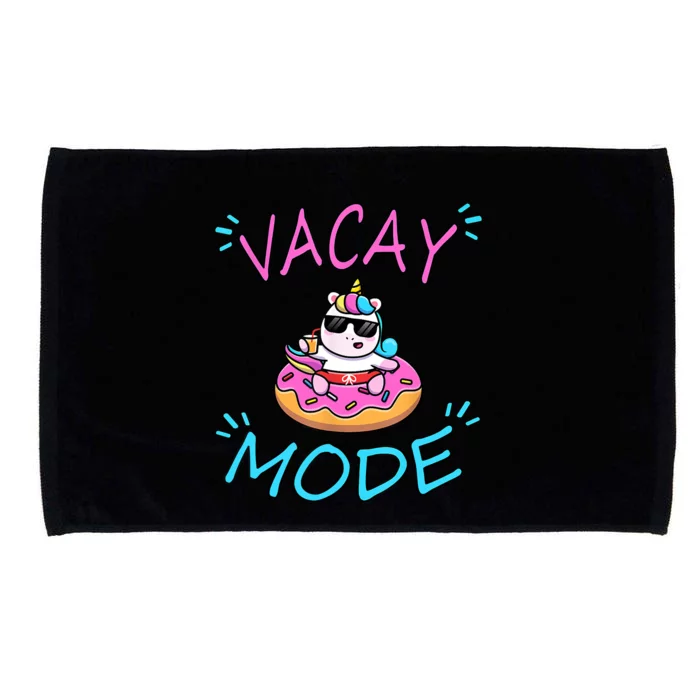 Cute Summer Vacay Mode Beach Mode Unicorn Cruise Microfiber Hand Towel