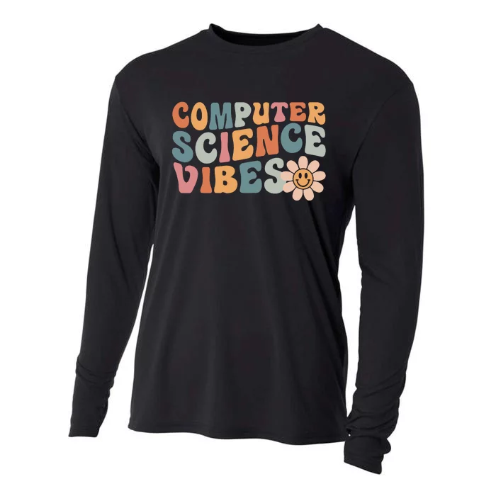 Computer Science Vibes IT Computer Science Teacher Student Cooling Performance Long Sleeve Crew