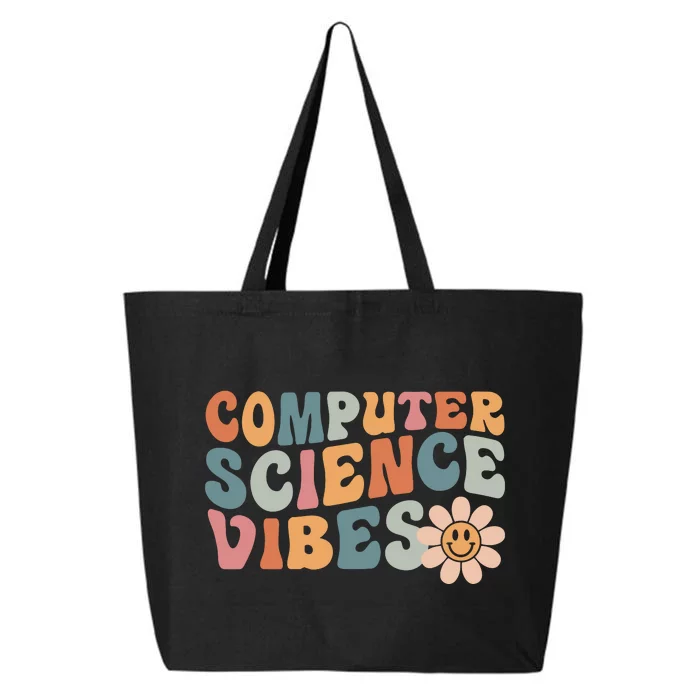 Computer Science Vibes IT Computer Science Teacher Student 25L Jumbo Tote