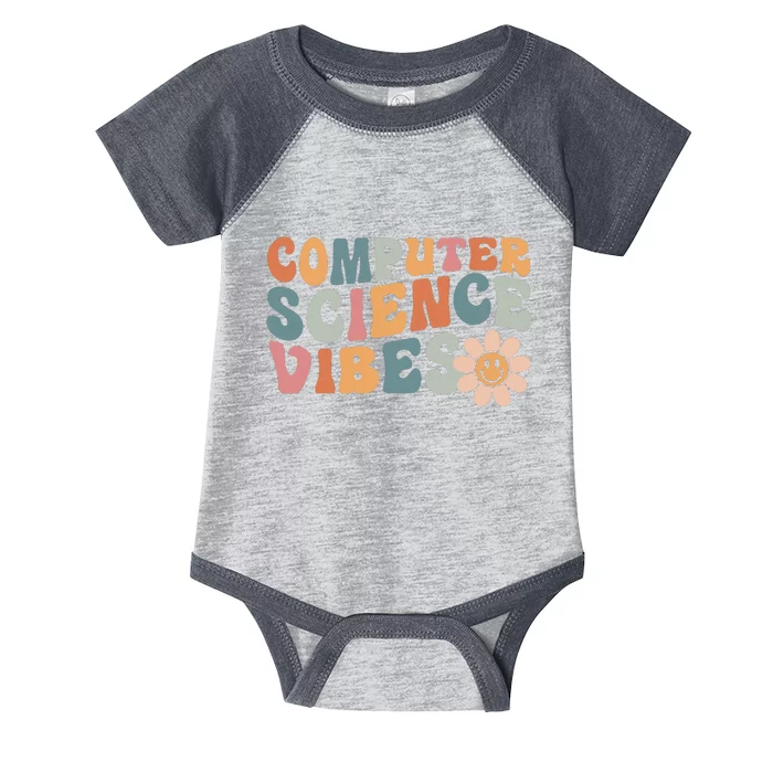 Computer Science Vibes IT Computer Science Teacher Student Infant Baby Jersey Bodysuit