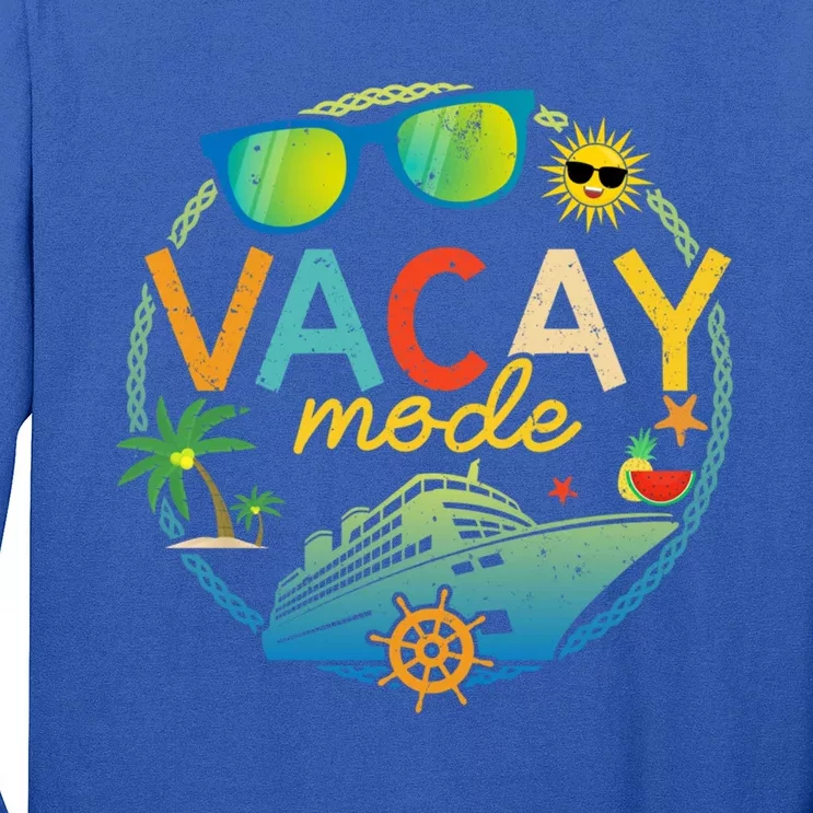 Cruise Ship Vacation Trip Family Matching Vacay Mode Gift Long Sleeve Shirt