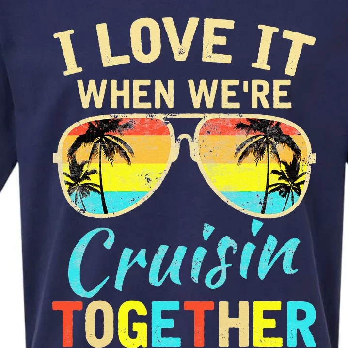 Cruise Ship Vacation Friends Buddies Couples Girl I Love It Sueded Cloud Jersey T-Shirt