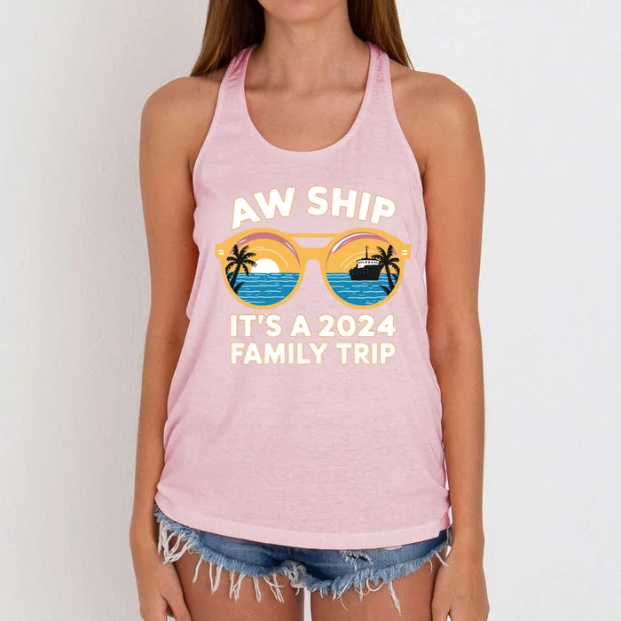 Cruise Ship Vacation Gifts Women's Knotted Racerback Tank