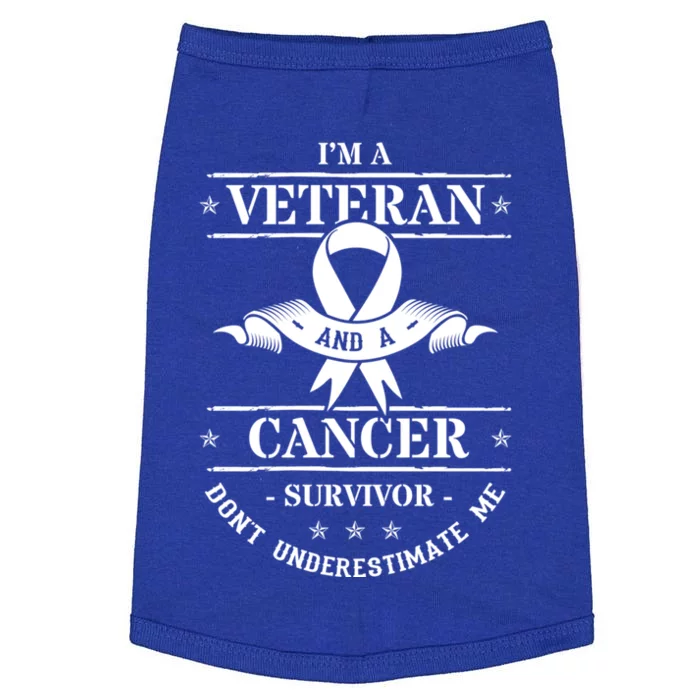 Cancer Survivor Veteran Chemotherapy Warrior Gift Doggie Tank