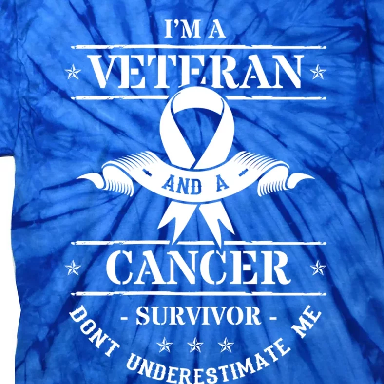 Cancer Survivor Veteran Chemotherapy Warrior Gift Tie-Dye T-Shirt