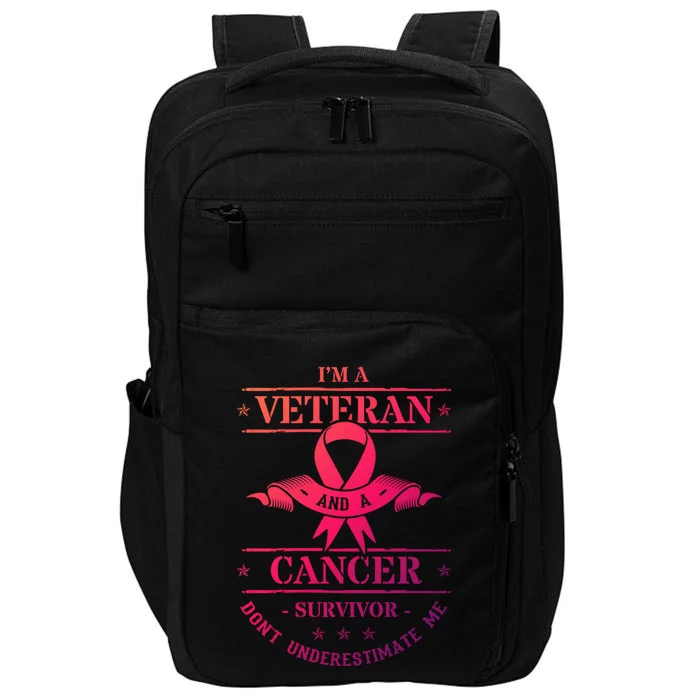 Cancer Survivor Veteran Chemotherapy Warrior Gift Impact Tech Backpack