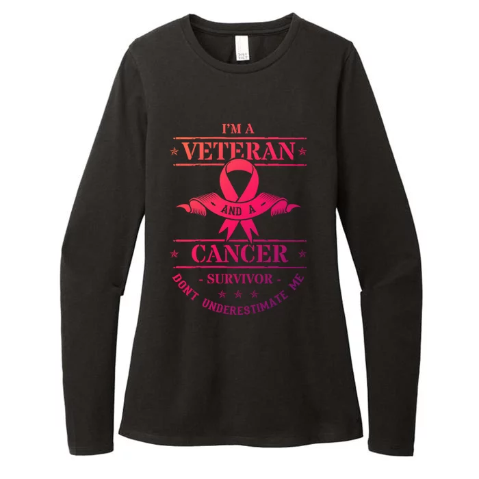 Cancer Survivor Veteran Chemotherapy Warrior Gift Womens CVC Long Sleeve Shirt