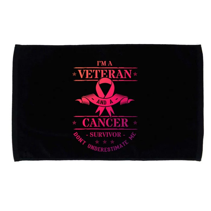 Cancer Survivor Veteran Chemotherapy Warrior Gift Microfiber Hand Towel