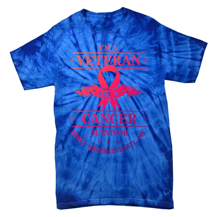 Cancer Survivor Veteran Chemotherapy Warrior Gift Tie-Dye T-Shirt