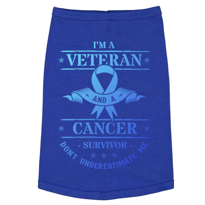 Cancer Survivor Veteran Chemotherapy Warrior Gift Doggie Tank